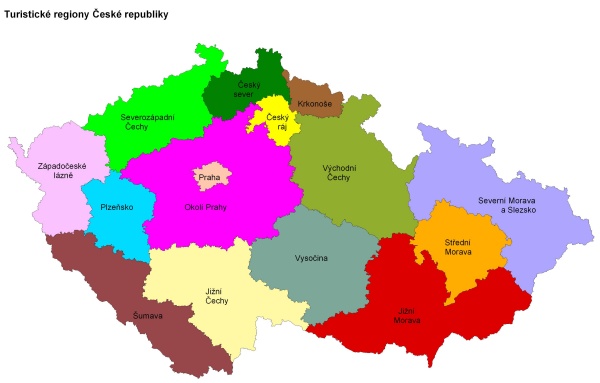 Obrázek - Turistické regiony České republiky