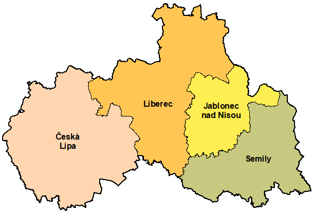 okresy Libereckého kraje - ilustrační obrázek