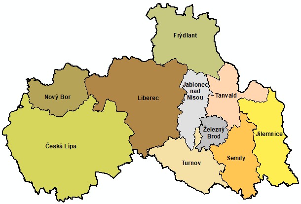 správní obvody obcí s rozšířenou působností - ilustrační obrázek