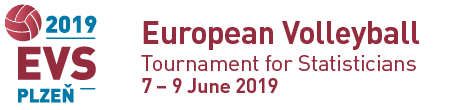 Logo of European Volleyball Tournament for Statisticians 2019